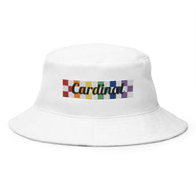 Load image into Gallery viewer, SECRET Checkered Pride Bucket Hat (White)