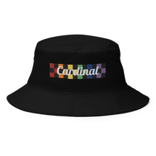 Load image into Gallery viewer, SECRET Checkered Pride Bucket Hat (Black)
