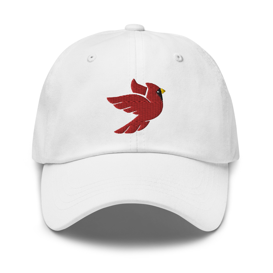 Cardinal Dad Hat (White)